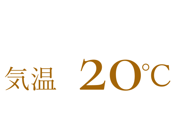 気温20℃